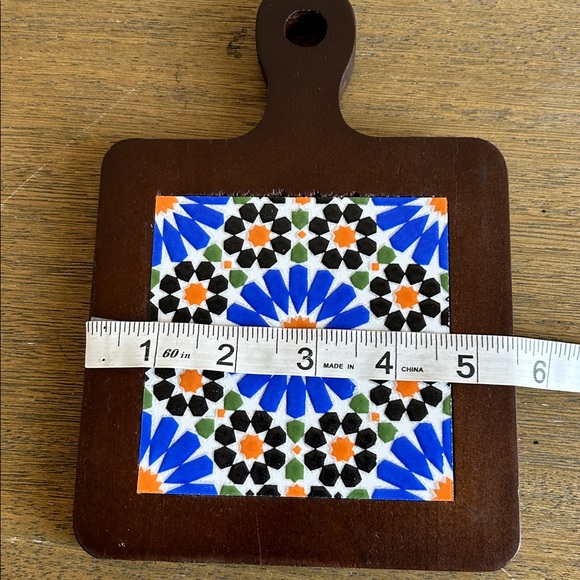 Moroccan Style Colorful Mosaic Trivet or Pot Holder. - Picture 4 of 6